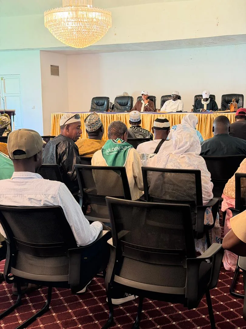 Golden Umrah pilgrims attending a pre-departure orientation in The Gambia